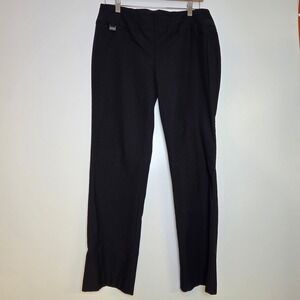 Lisette Montréal Dress Pants Women's 12 Black Pull-On Stretch Straight Leg